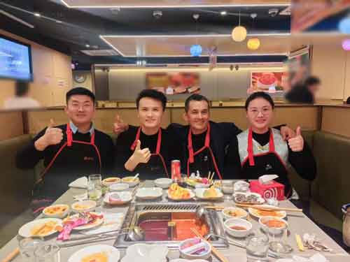 해외 고객, 동양 시마오 방문, 식품 트레일러 협력 강화