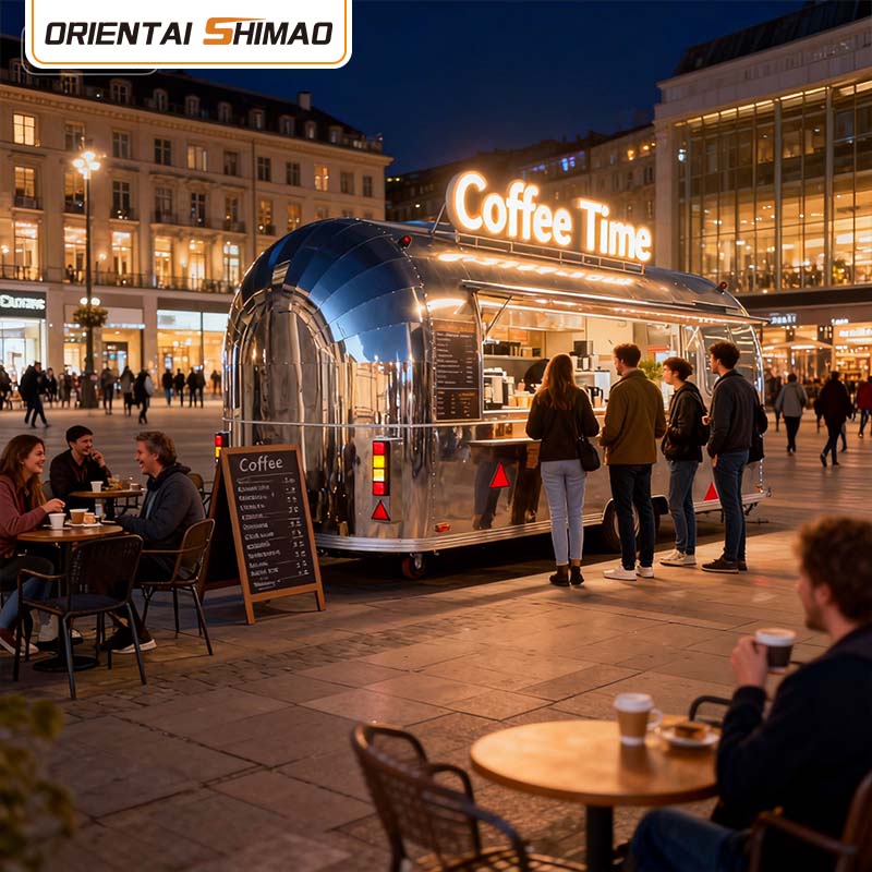 패스트 푸드 트레일러 트럭