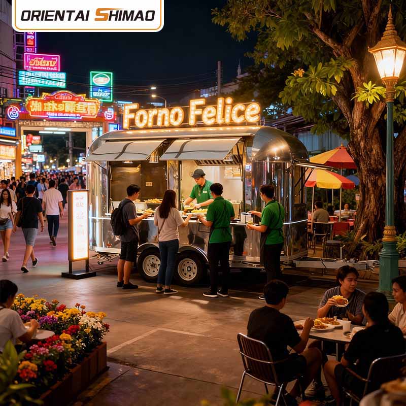 주방이 완비된 식품 트레일러 저렴한 식품 트럭 소형 식품 트레일러 식품 트럭