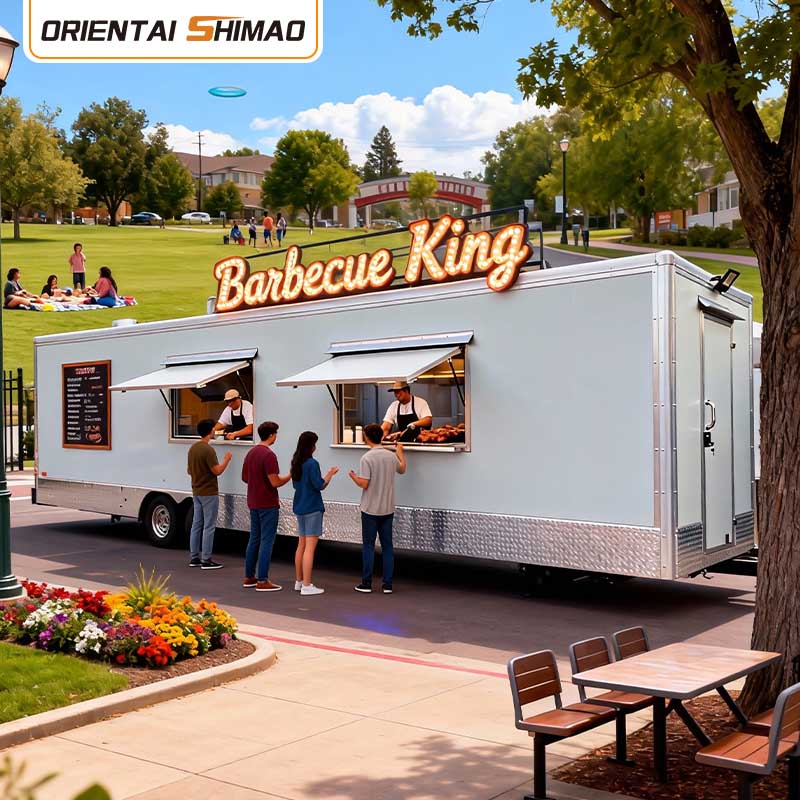 아이스크림 카트 젤라토 디저트 츄러스 모바일 케이터링 음식 트레일러 거리 서비스 푸드 트럭